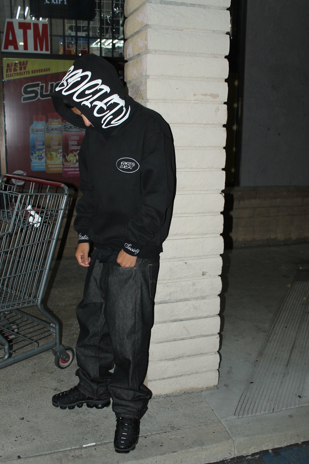 Face Black Hoodie